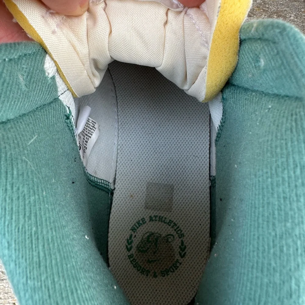 Men’s Nike Blazer Vintage Mid ‘77 PRM White Bicoastal Green Size 12 High Tops - Picture 13 of 15